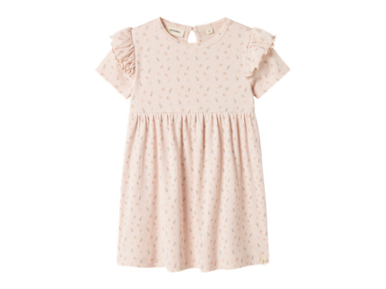 Gago Dress, Peach Blush - Lil' Atelier