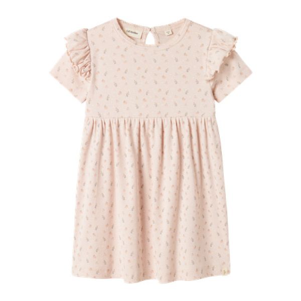 Gago Dress, Peach Blush - Lil' Atelier