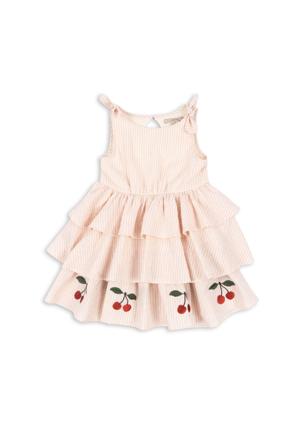 Ellie Dress - Peony Stripe - Image 1