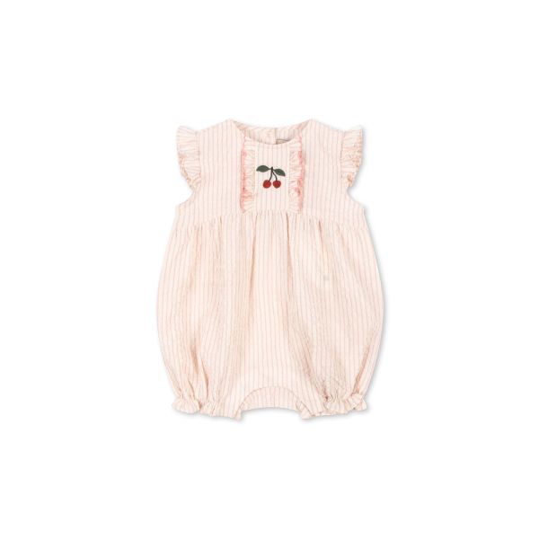 Konges Sløjd | Ellie Frill Romper - Peony Stripe