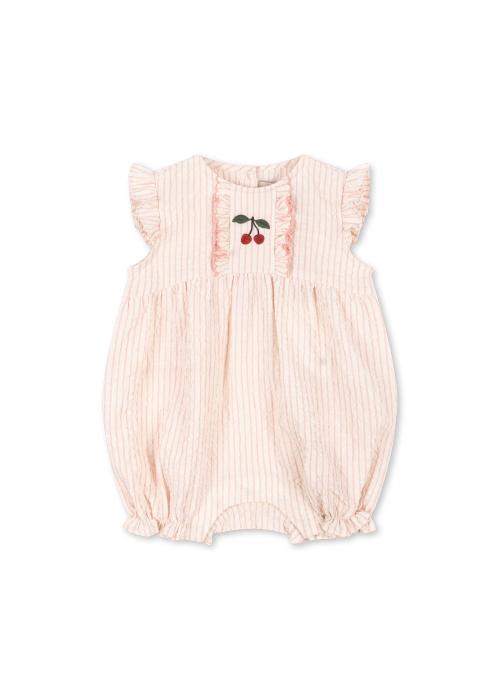 Konges Sløjd | Ellie Frill Romper - Peony Stripe
