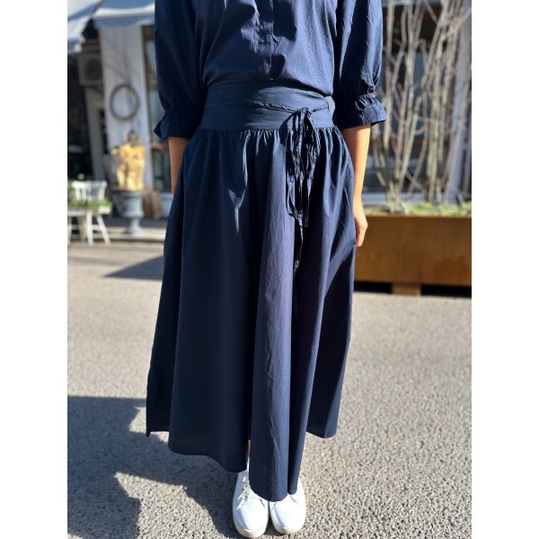 Astrid Skirt - Marine Poplin 