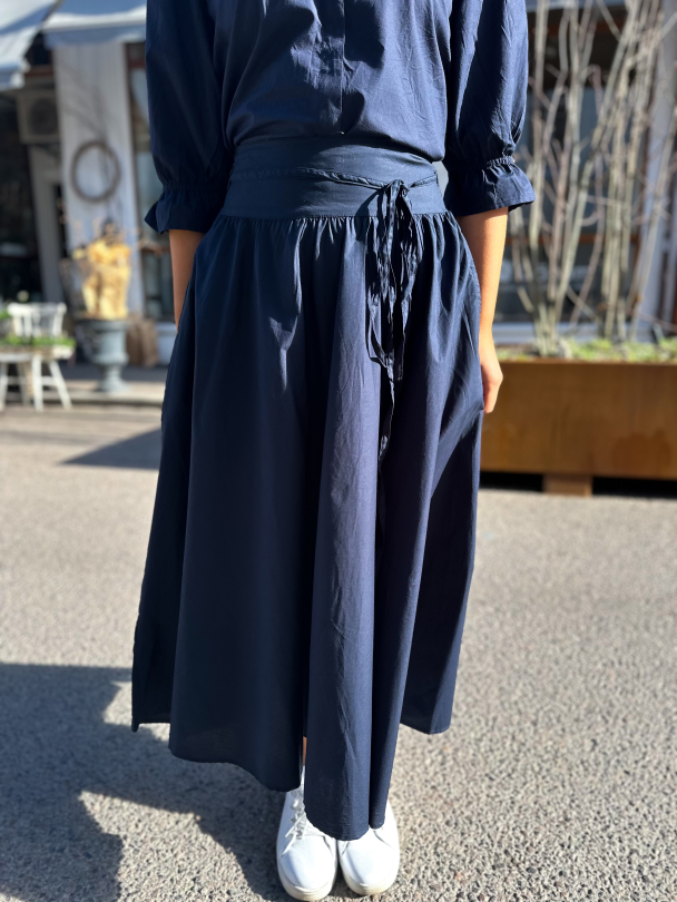 Astrid Skirt - Marine Poplin  - Image 1