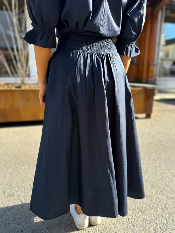 Astrid Skirt - Marine Poplin  - Image 2