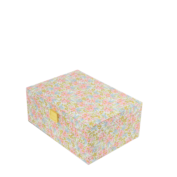 JEWELRY BOX SQUARE - SWIRLING PETALS PINK