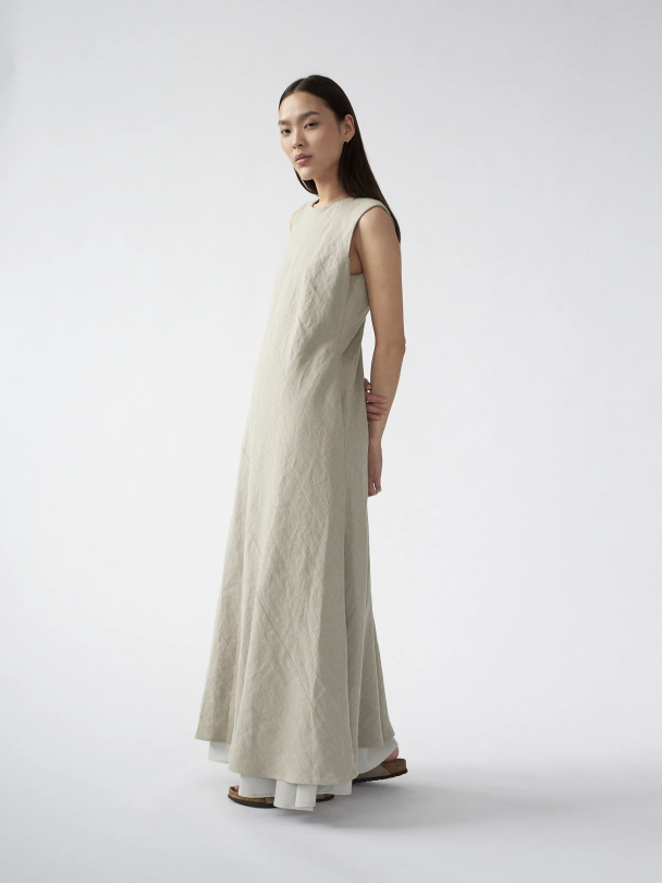 Linen Maxi Dress - Image 1