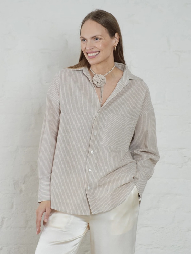Rocha Striped Linen - Image 1