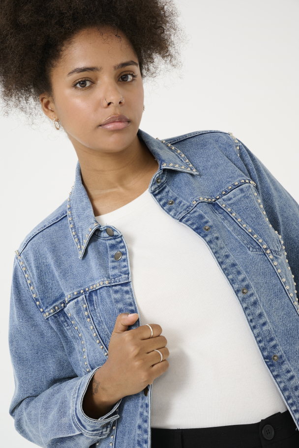 Kaffe Curve Darina denim jakke - Image 6