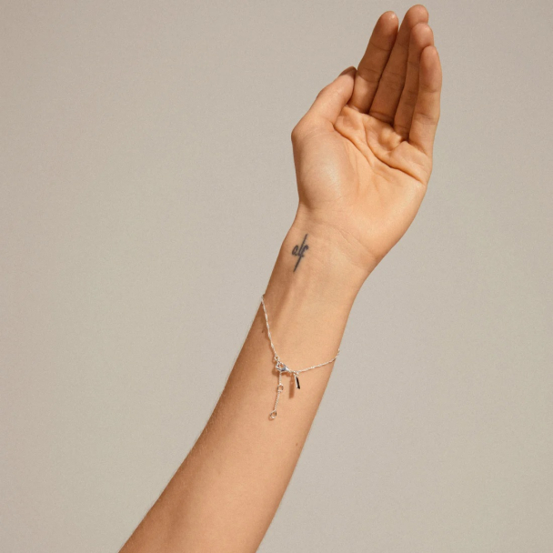 Pilgrim Peri sølvbelagt tvinnet armbånd - Image 2