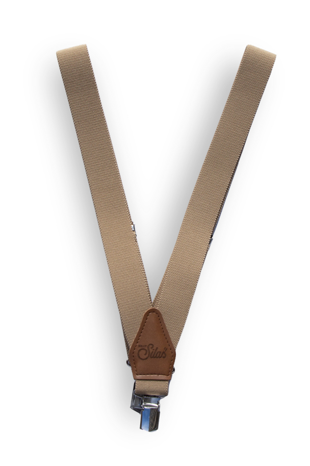 Retro V Braces - Sand Brown - Image 1