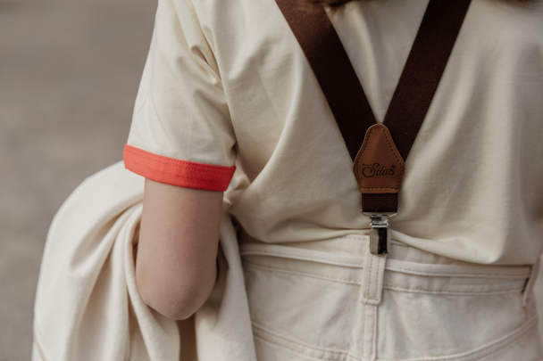 Retro V Braces - Chocolate Brown - Image 3