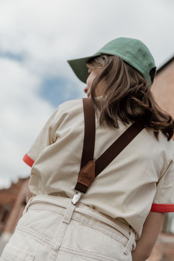 Retro V Braces - Chocolate Brown - Image 5