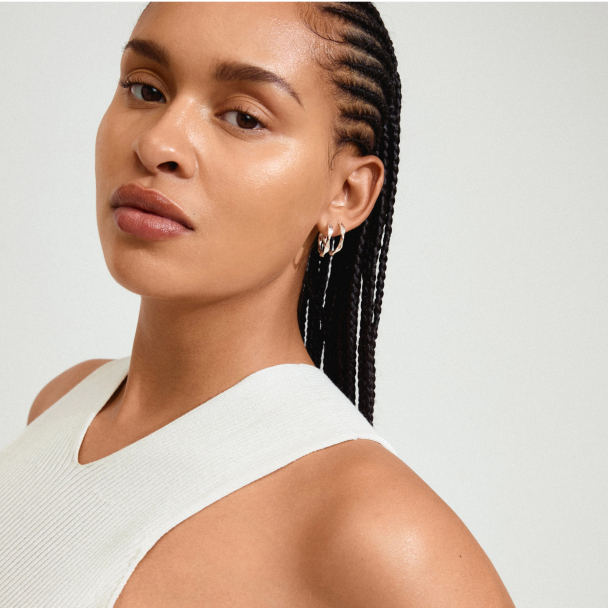 Pilgrim Dawn sølvbelagte øreringer - Image 3