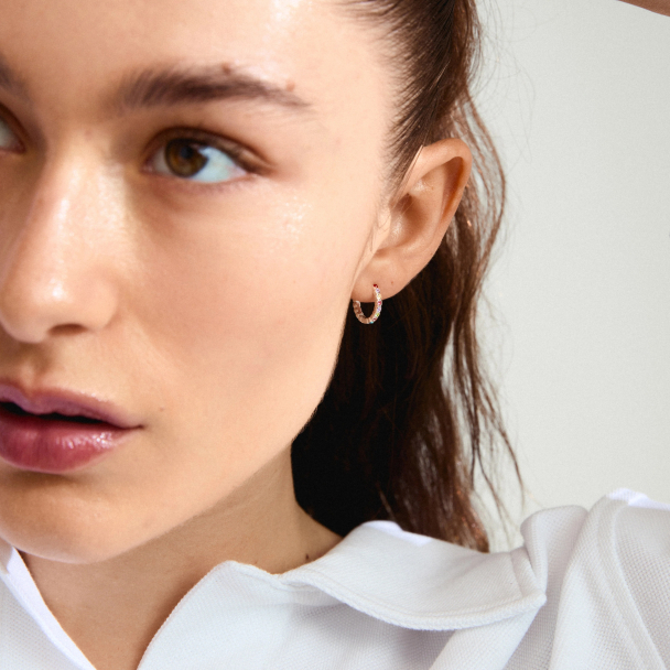 Pilgrim Kleopatra sølvbelagte øreringer - Image 2