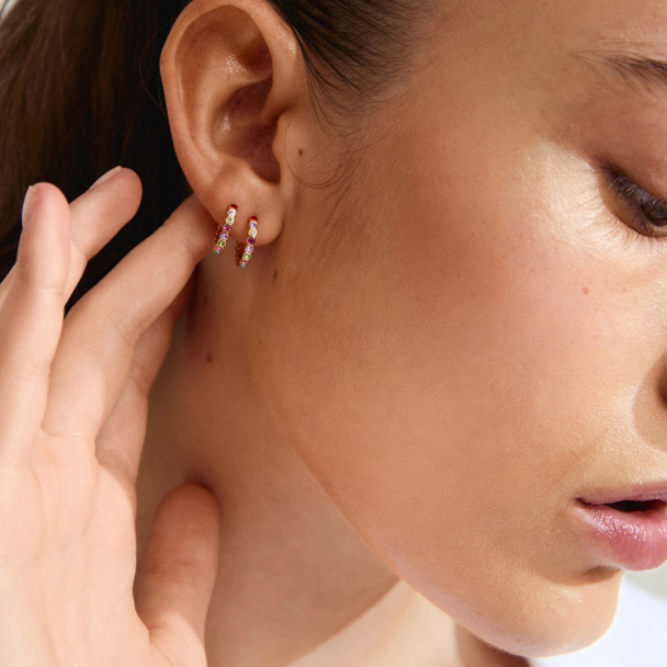 Pilgrim Kleopatra gullbelagte øreringer - Image 3