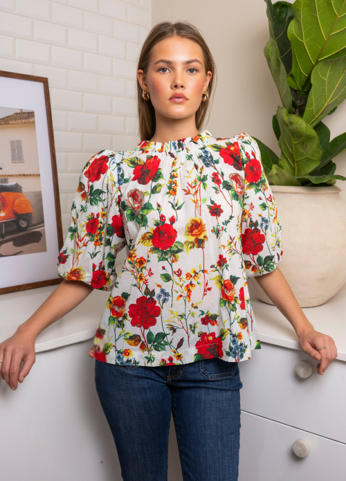 Lea Top - Floral  
