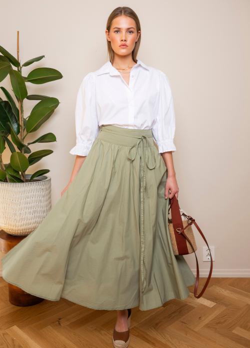 Astrid Skirt - Sage Poplin 