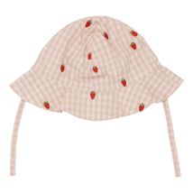Flöss | Dolly Sunhat - Pink Berry Gingham