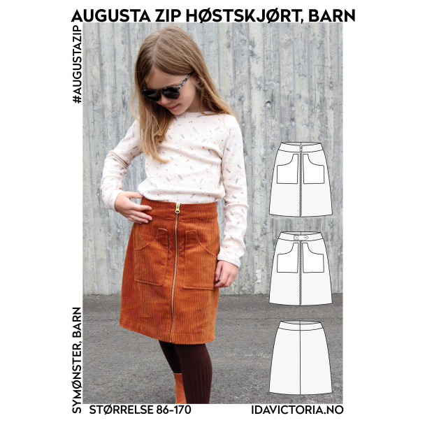 Augusta Zip Høstskjørt, barn - Image 4