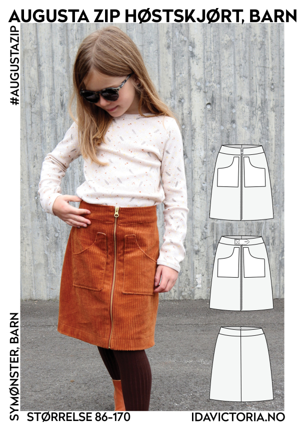 Augusta Zip Høstskjørt, barn - Image 1