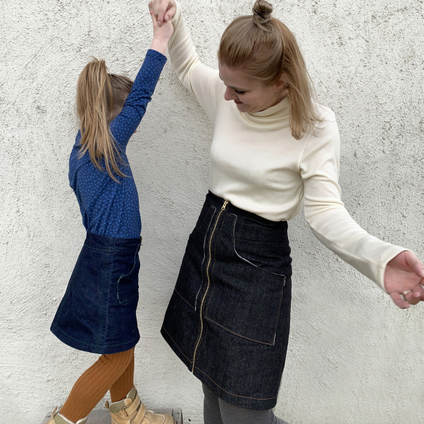 Augusta Zip Høstskjørt, barn - Image 6