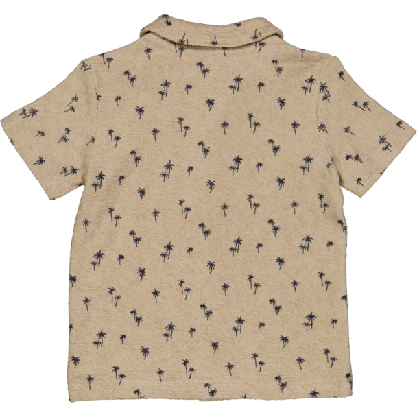 Palm s/s Shirt - Cashmere/Night Blue - Image 4