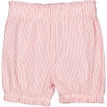 Seersucker Stripe Bloomers - Balsam Cream/Bubblegum