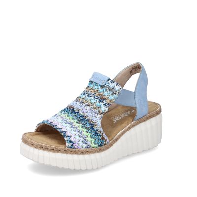 Rieker sandal med kilehæl