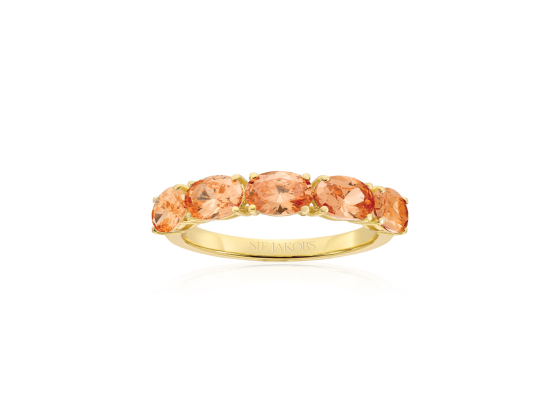 Ring Ellisse Cinque, forgylt champagne