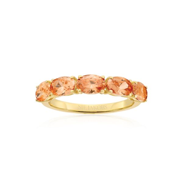 Ring Ellisse Cinque, forgylt champagne