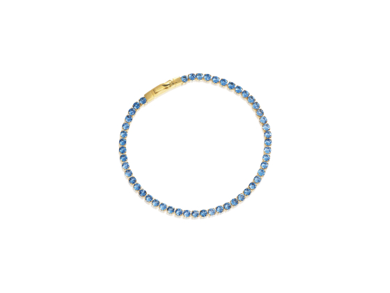 Armbånd Ellera Grande, forgylt blå