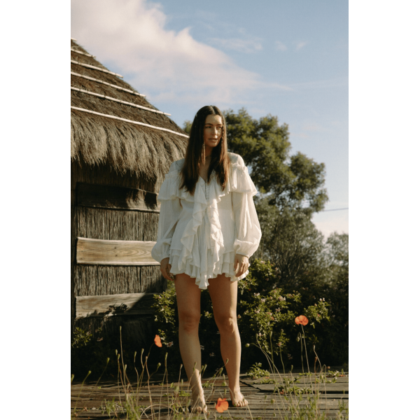 Frill Blouse - White