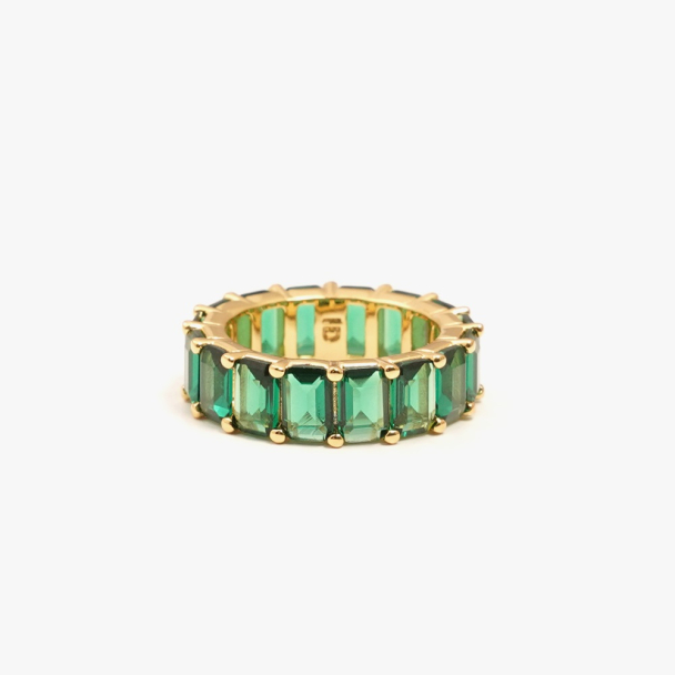 CHUNKY RING GREEN GOLD - Image 2