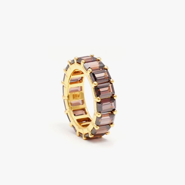 CHUNKY RING BROWN GOLD - Image 1