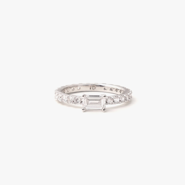 ULTRA SLIM RING WHITE SILVER