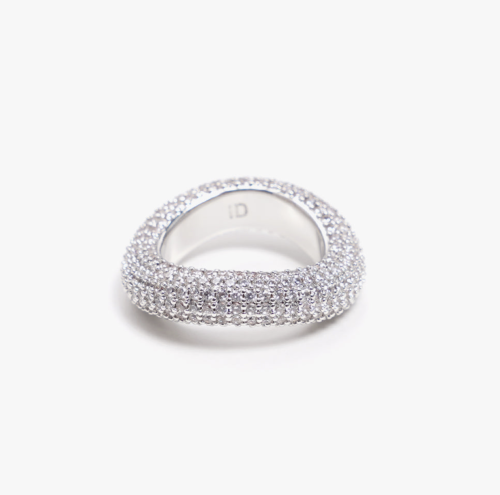 BEYOND RING WHITE SILVER