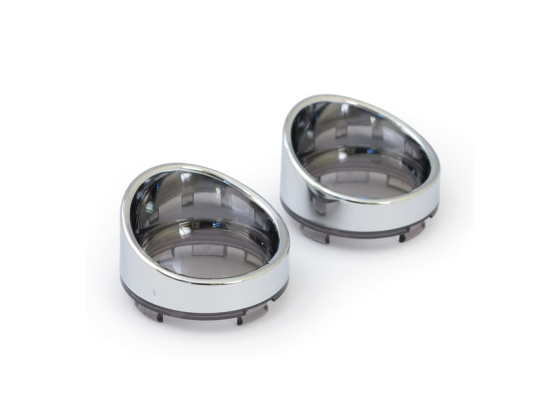 Turn signal lens set with visor