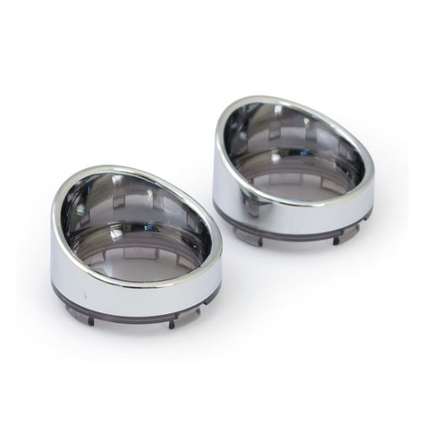Turn signal lens set with visor