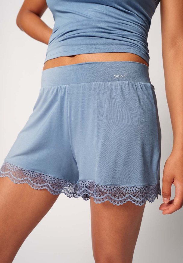 Natt shorts, fade denimblue - Image 1