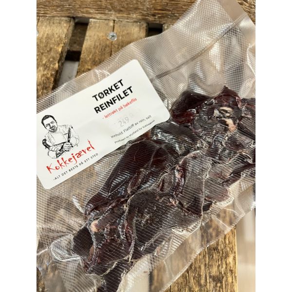 Tørket reinfilet LETTRØKT SKÅRET 100 g