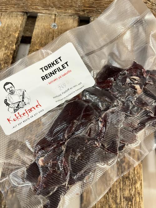 Tørket reinfilet LETTRØKT SKÅRET 100 g