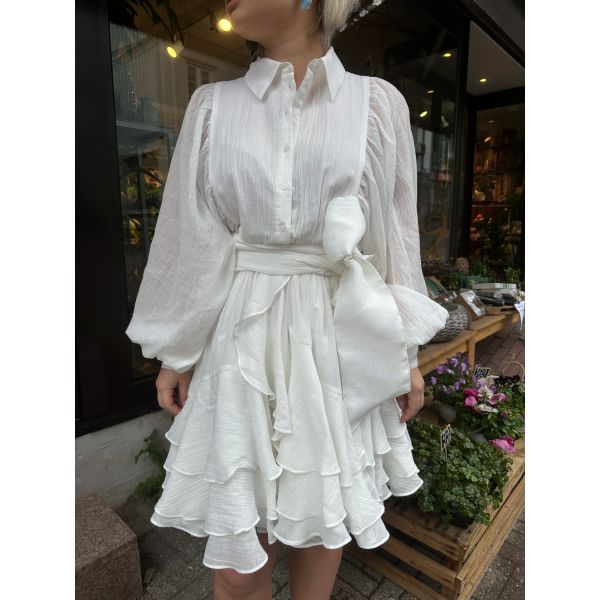 Ranch Frill Dress - Off White