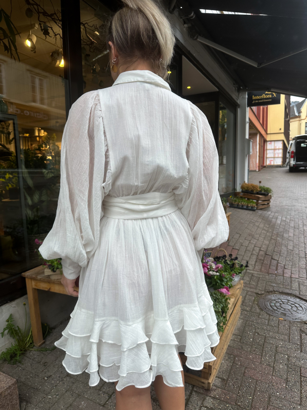 Ranch Frill Dress - Off White - Image 2