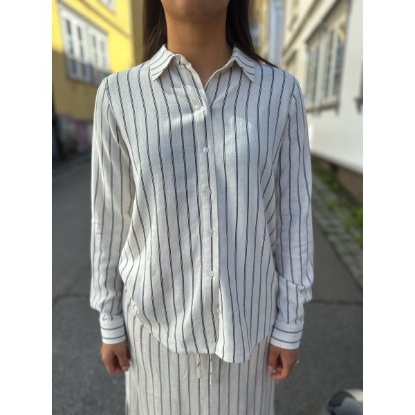 Viva Sun Shirt - Sandshell Pin Stripe 