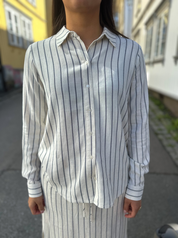 Viva Sun Shirt - Sandshell Pin Stripe  - Image 1