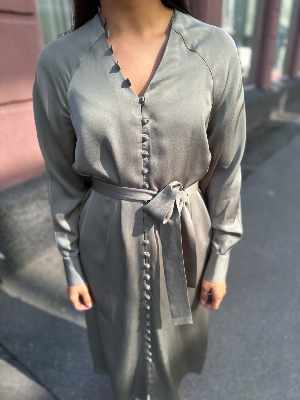 Selma Ankle Dress - Vetiver  - Image 1