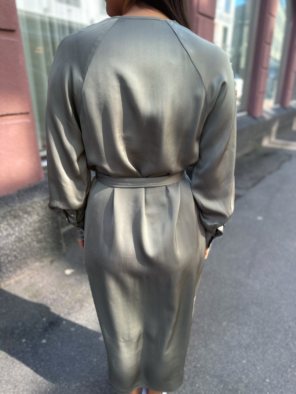 Selma Ankle Dress - Vetiver  - Image 2