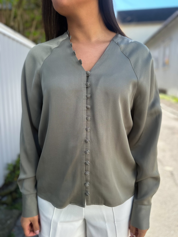 Selma Top - Vetiver  - Image 1