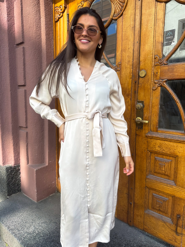 Selma Ankle Dress - Sandshell  - Image 3