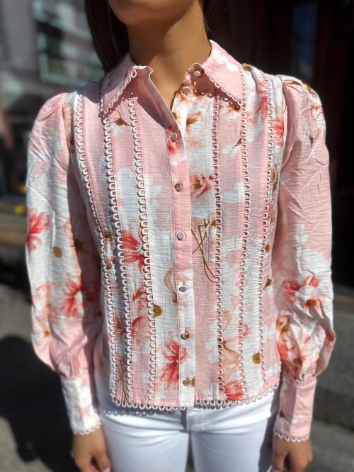 Billa Shirt  - Chintz Rose